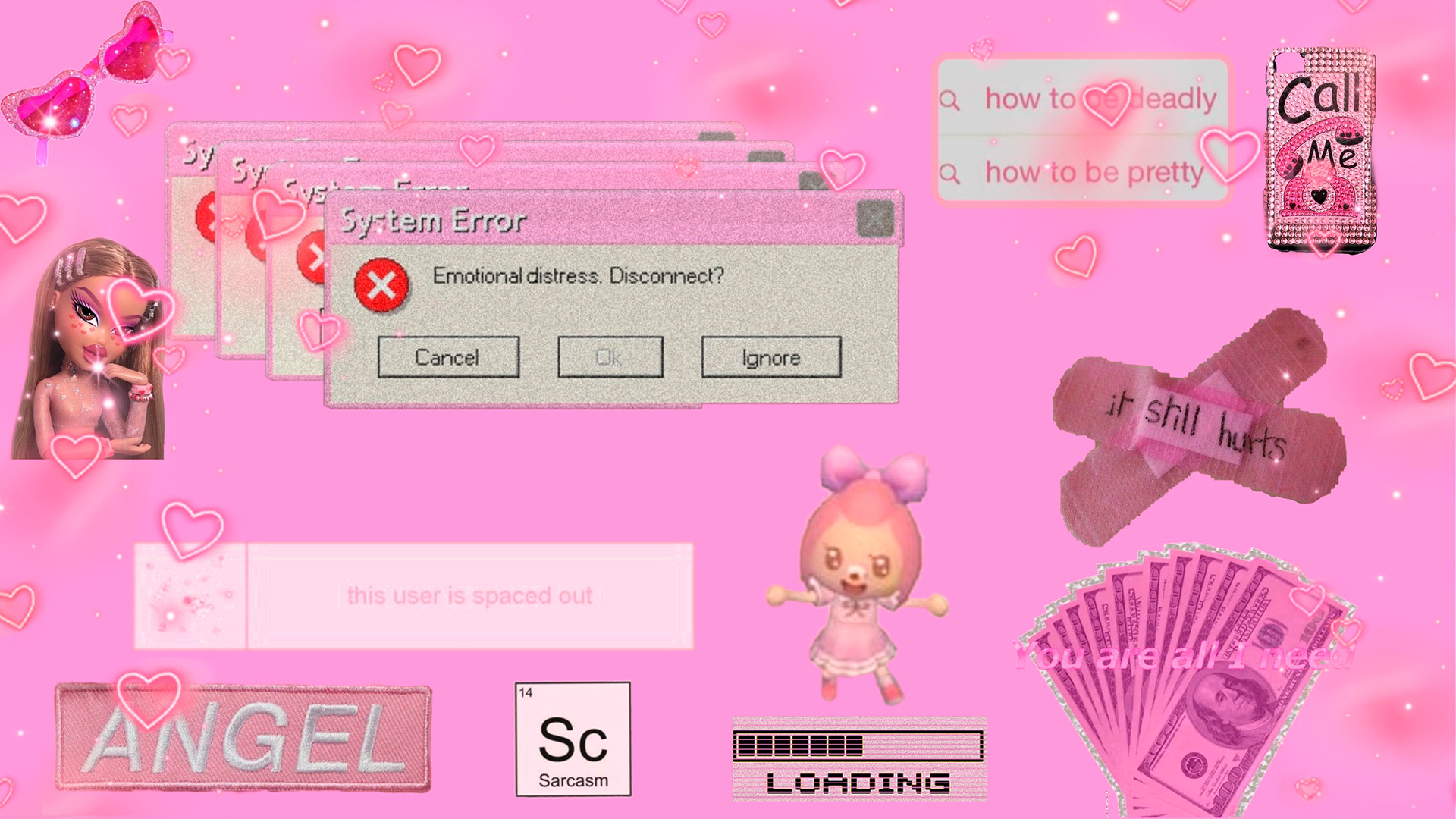 Download Sparkling Pink Cyber Y2K Aesthetic Wallpaper  Wallpaperscom