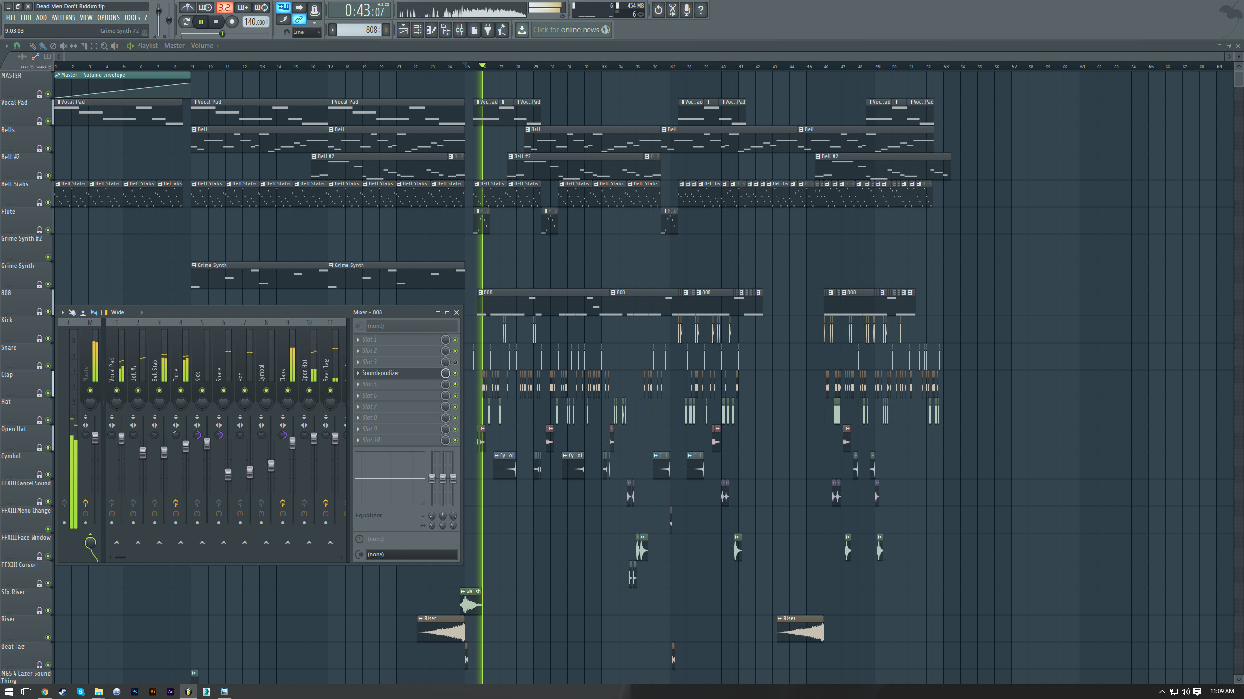 FL Studio interface (best beat making software)