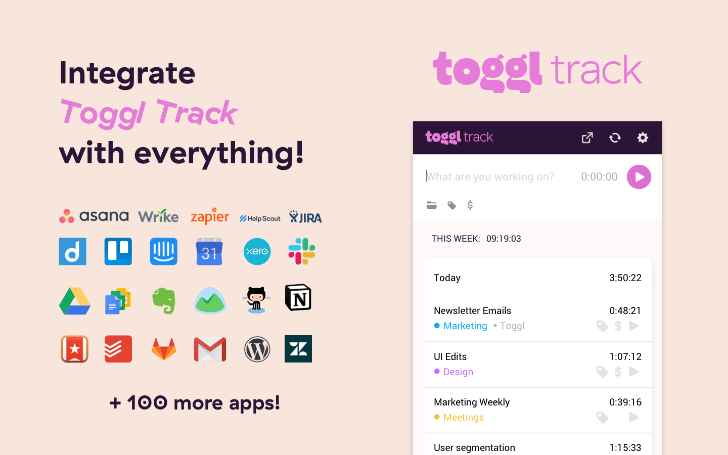toggl track time tracking software