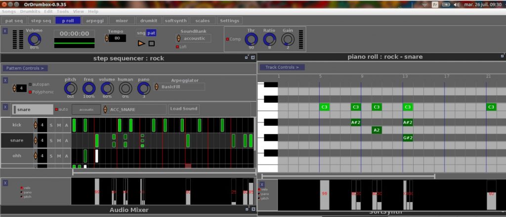 orDrumbox interface (best beat making software)