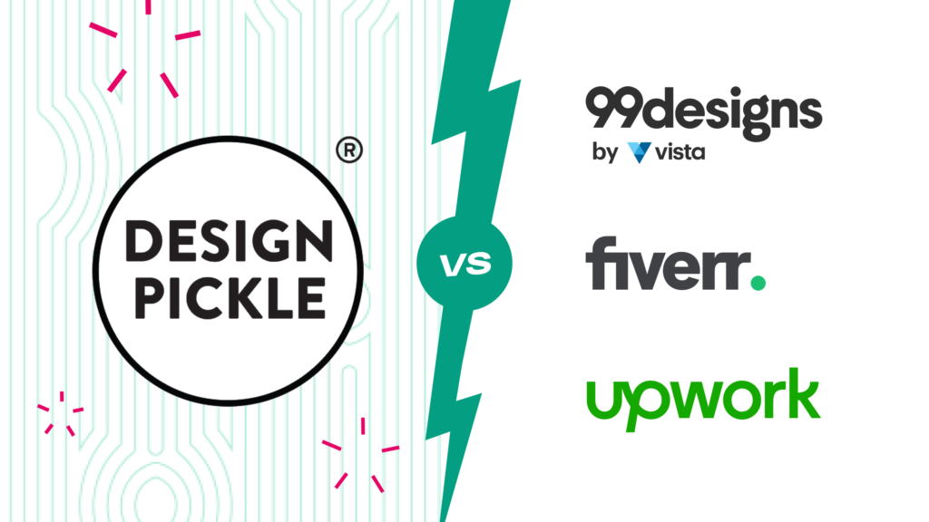 design pickle vs 99designs vs fiverr vs upwork