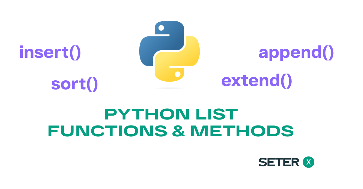 python list methods and functions