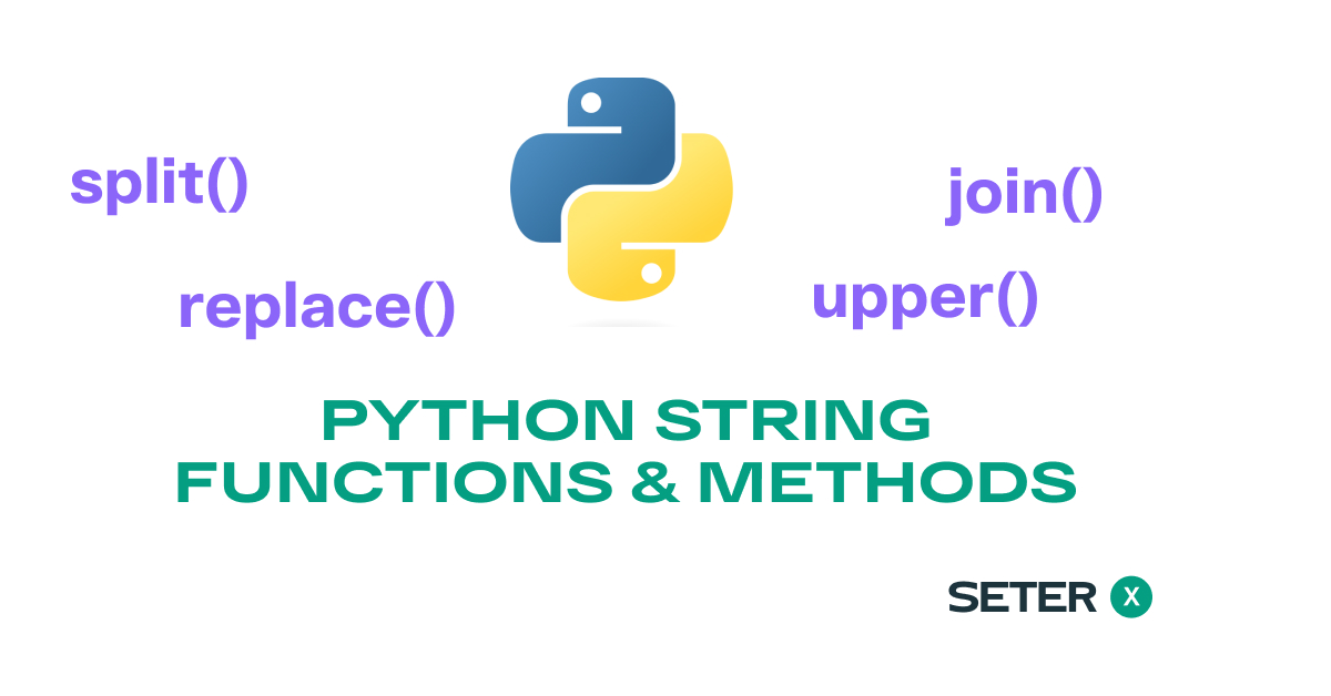 python string methods and functions